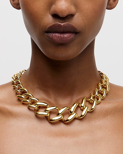 womens Square chainlink necklace