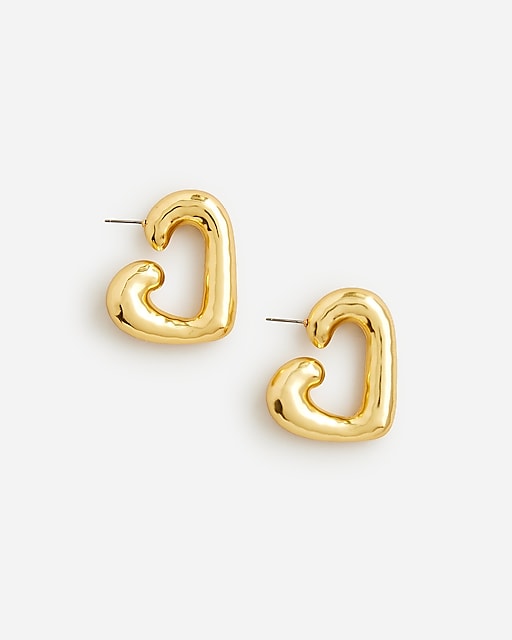  Heart hoop earrings