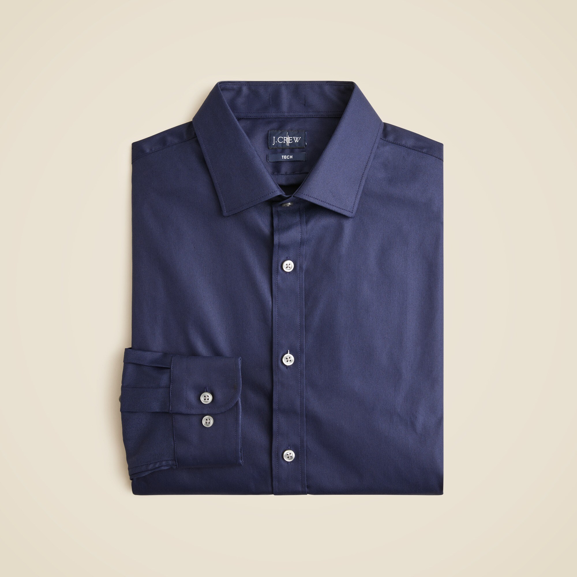  Slim Bowery performance stretch dress shirt with spread collar