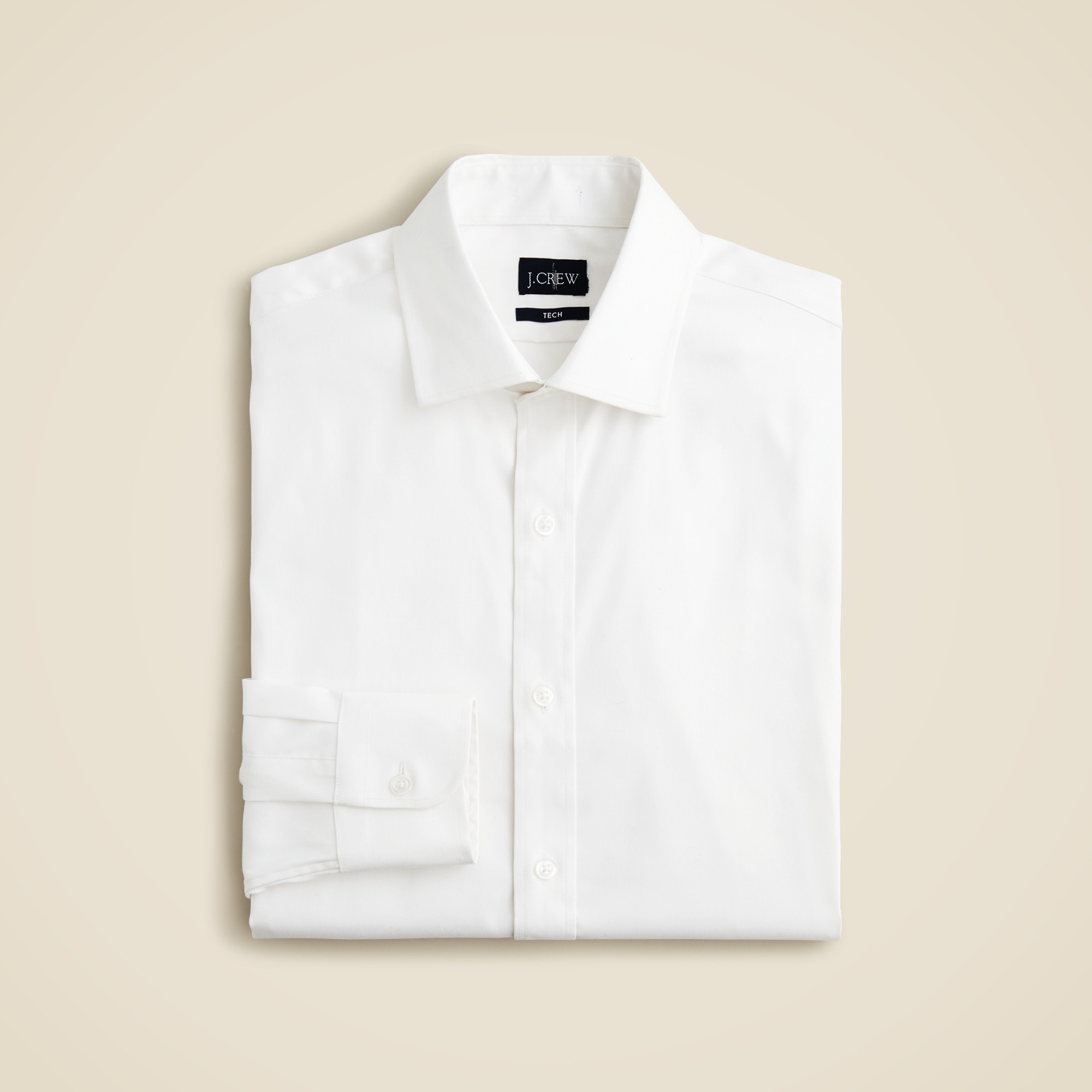mens Bowery performance stretch dress shirt with spread collar