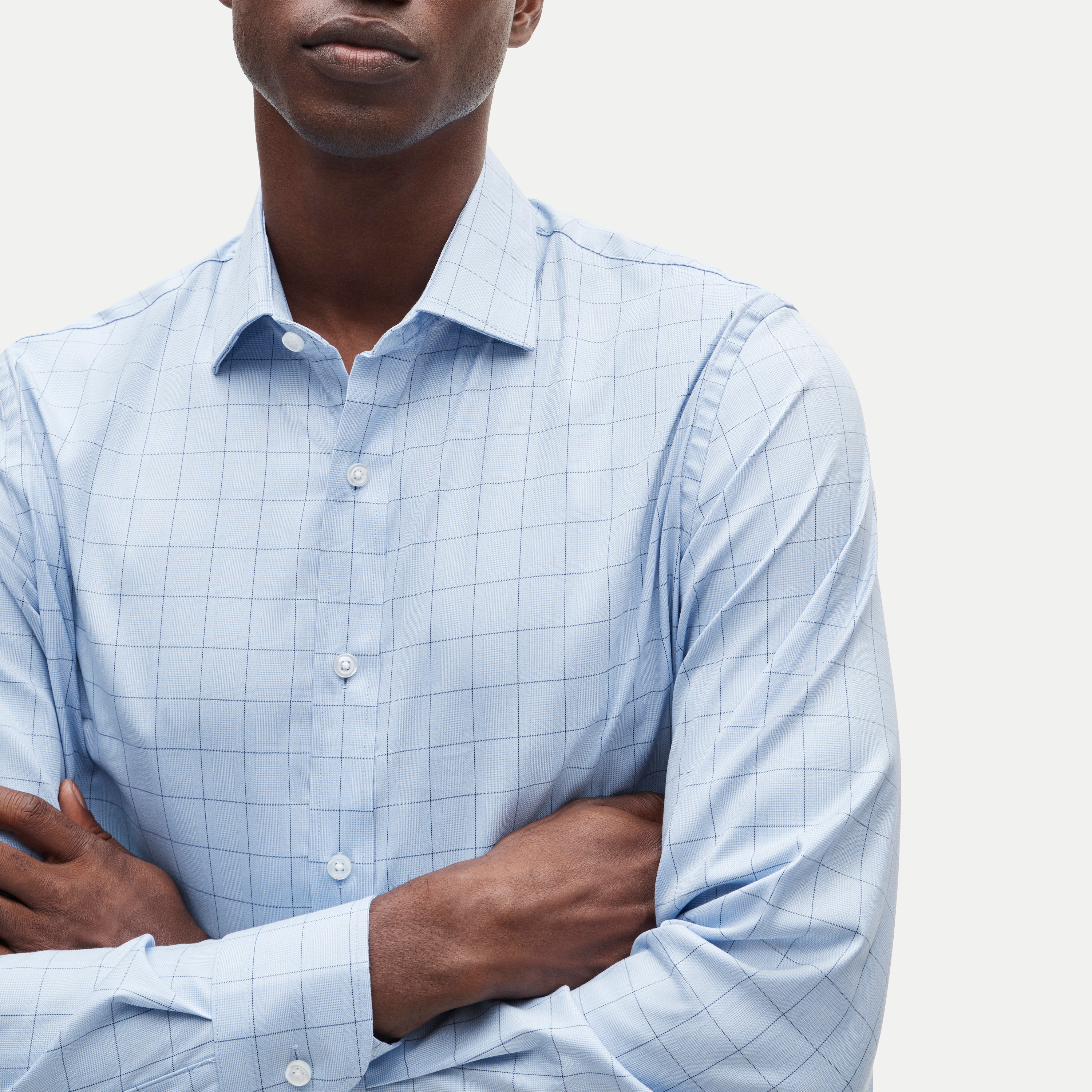 Bowery performance stretch dress shirt with spread collar