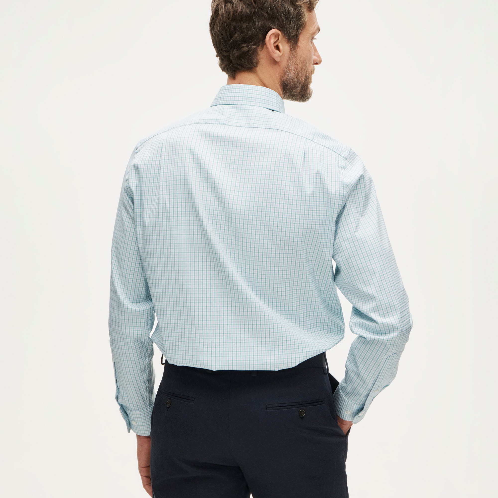 Bowery performance stretch dress shirt with spread collar