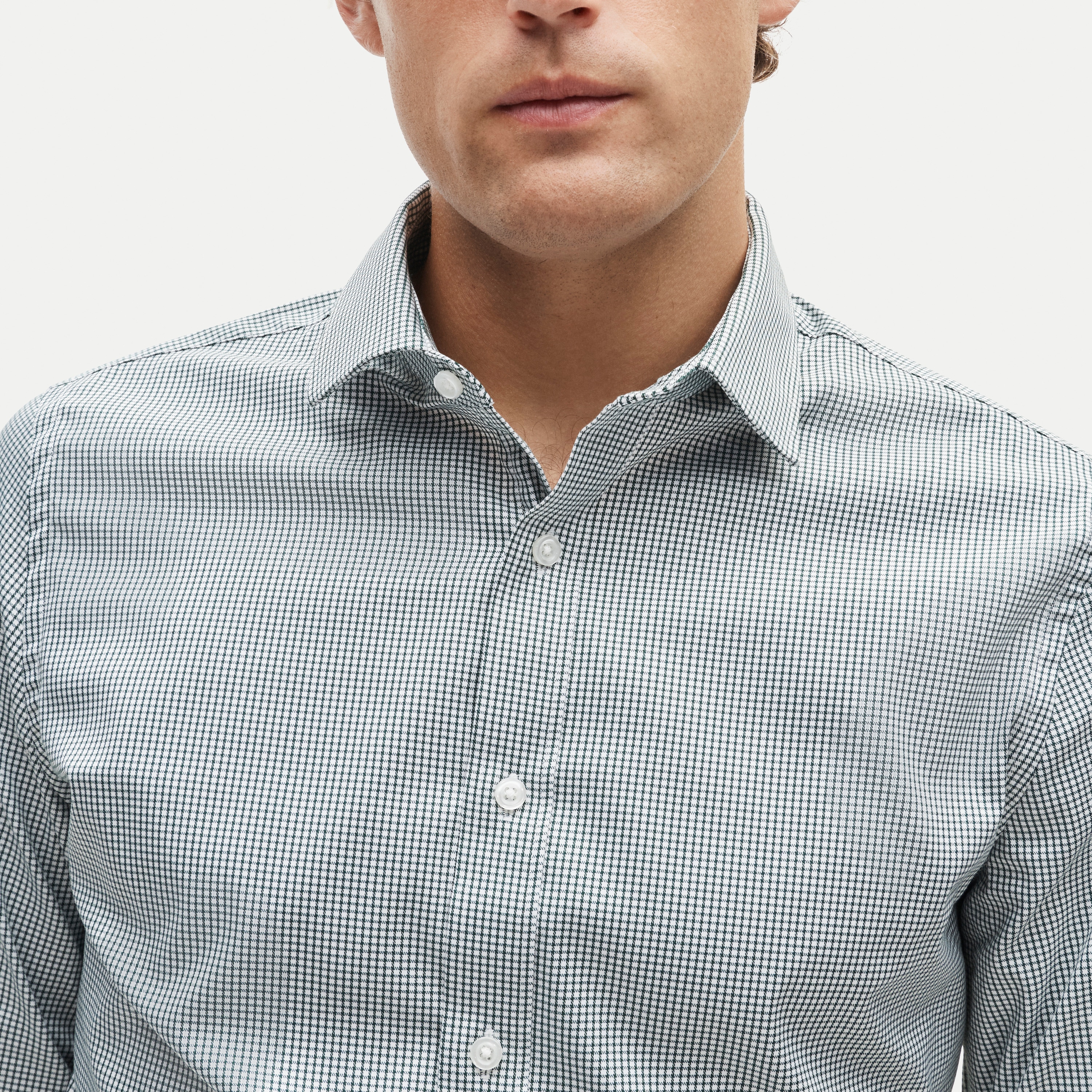 Bowery performance stretch dress shirt with spread collar