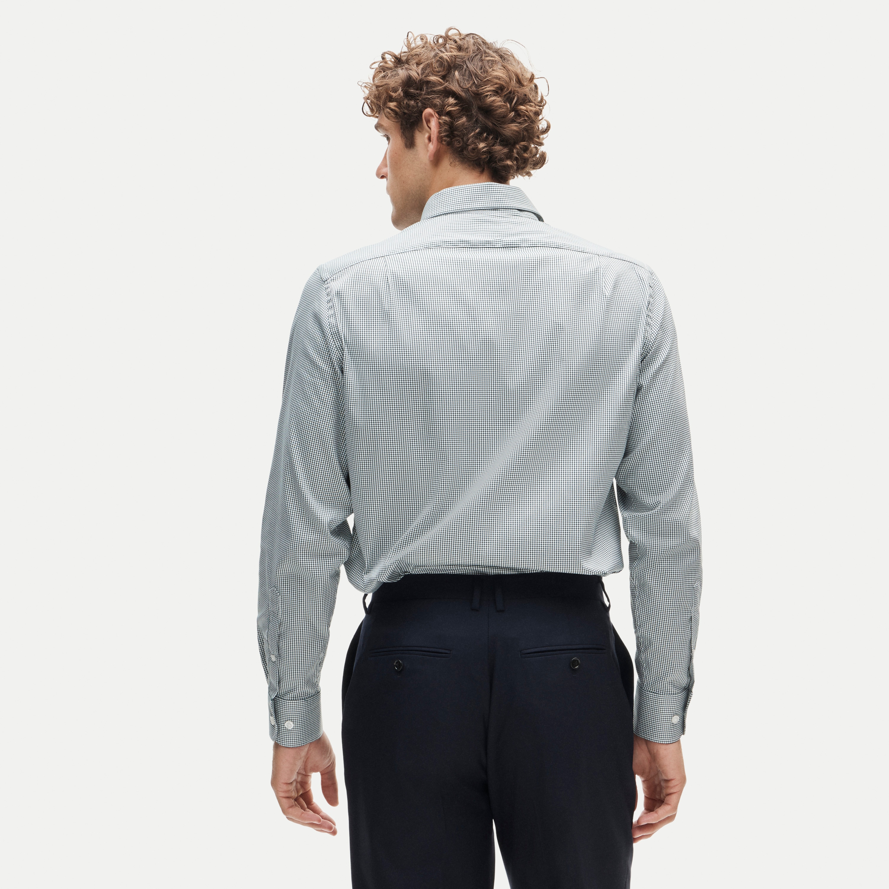 Bowery performance stretch dress shirt with spread collar