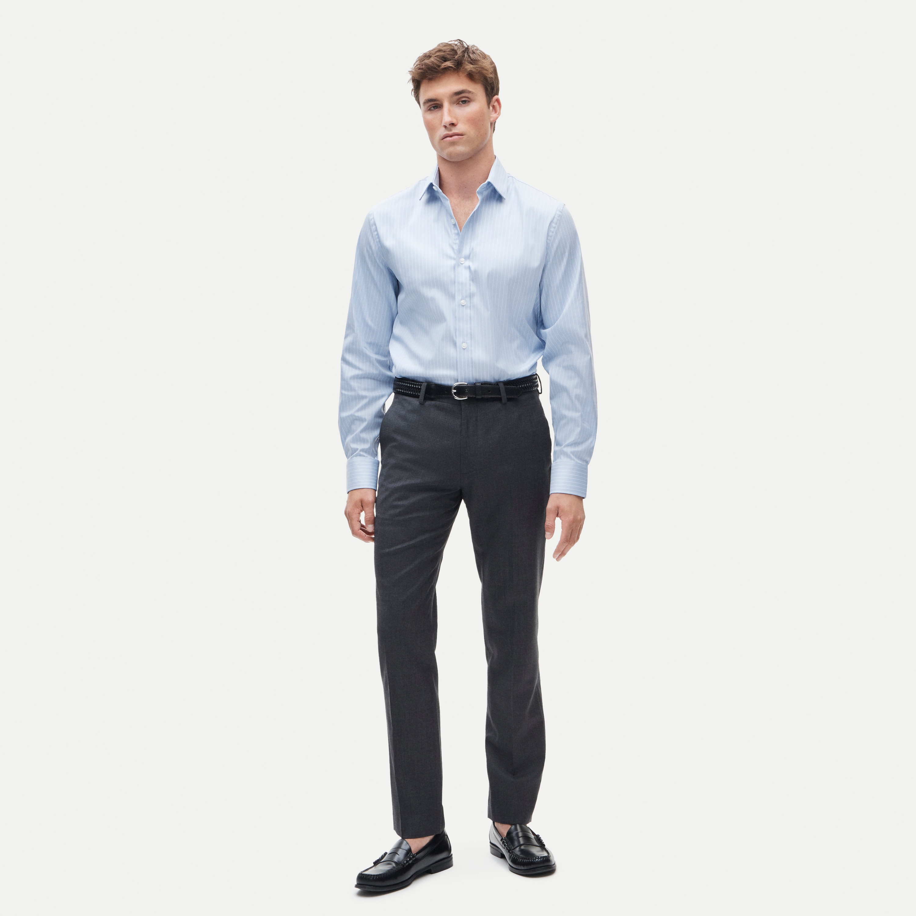 Bowery performance stretch dress shirt with spread collar