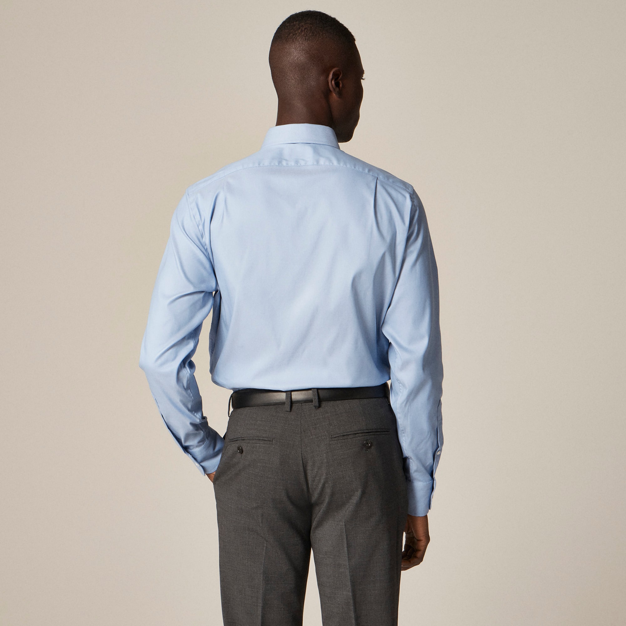 Bowery performance stretch dress shirt with spread collar