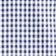 Bowery performance stretch dress shirt with spread collar TOBY GINGHAM WHITE NAVY