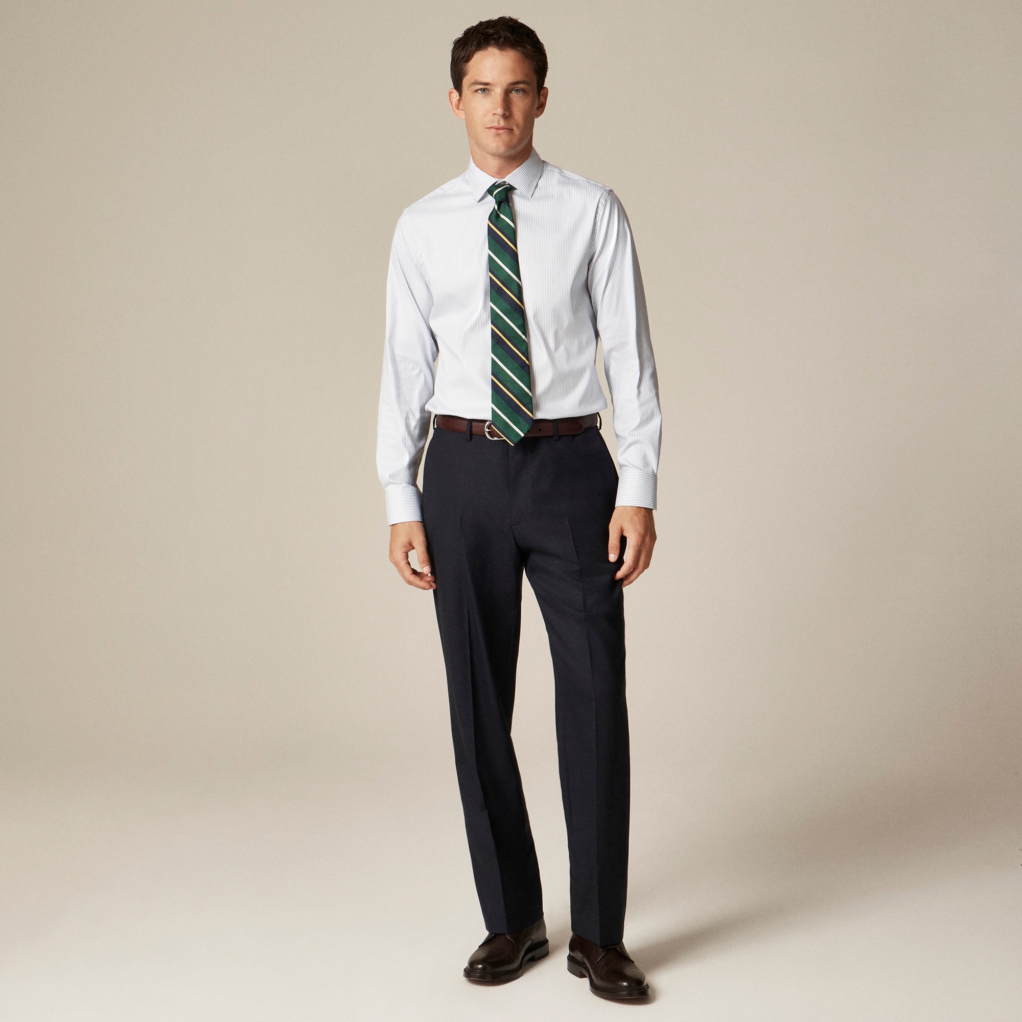 Bowery performance stretch dress shirt with spread collar