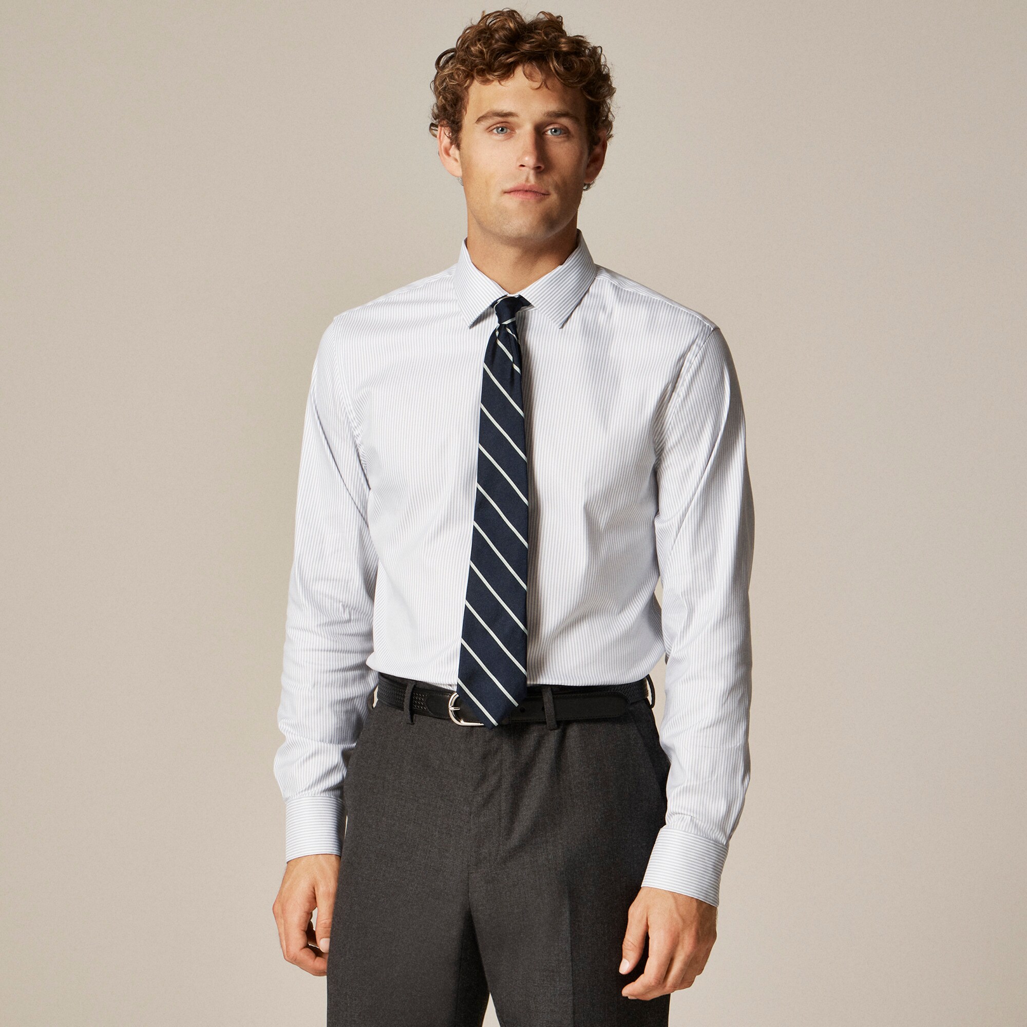 Bowery performance stretch dress shirt with spread collar