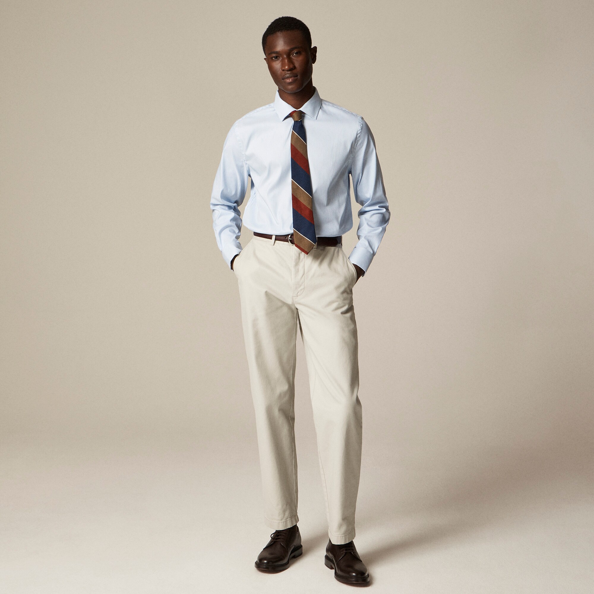 Bowery performance stretch dress shirt with spread collar