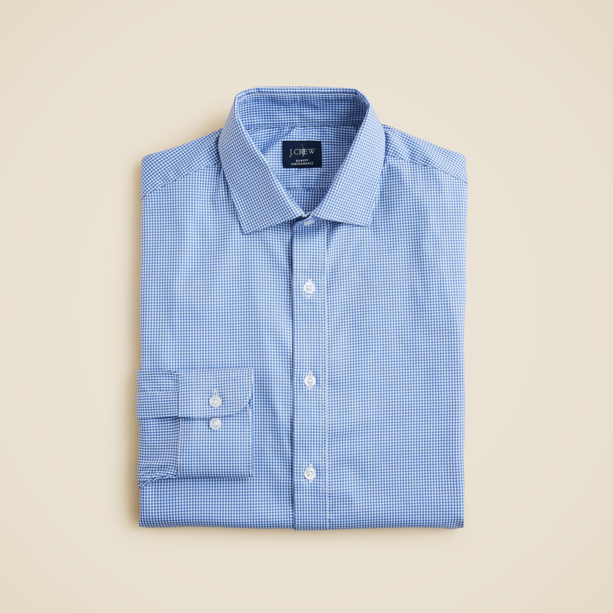  Bowery performance stretch dress shirt with spread collar