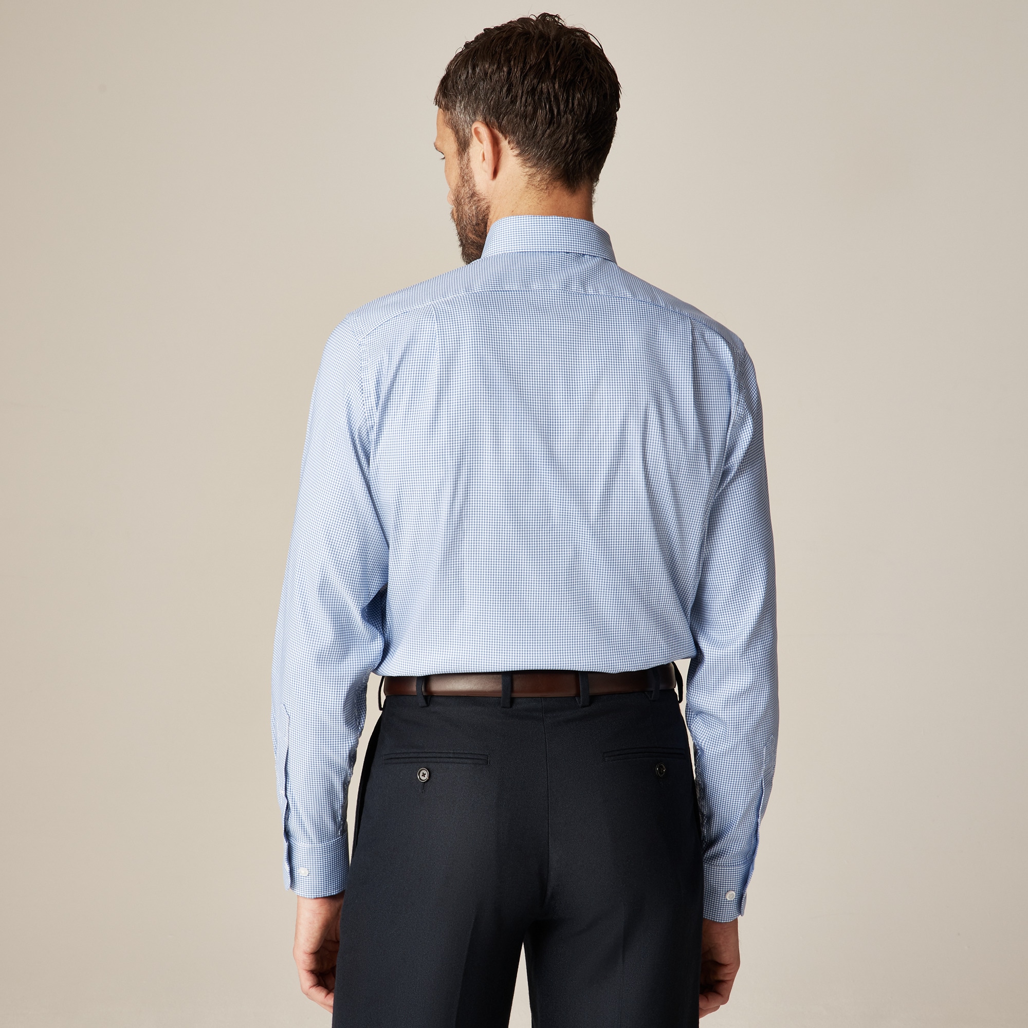 Bowery performance stretch dress shirt with spread collar