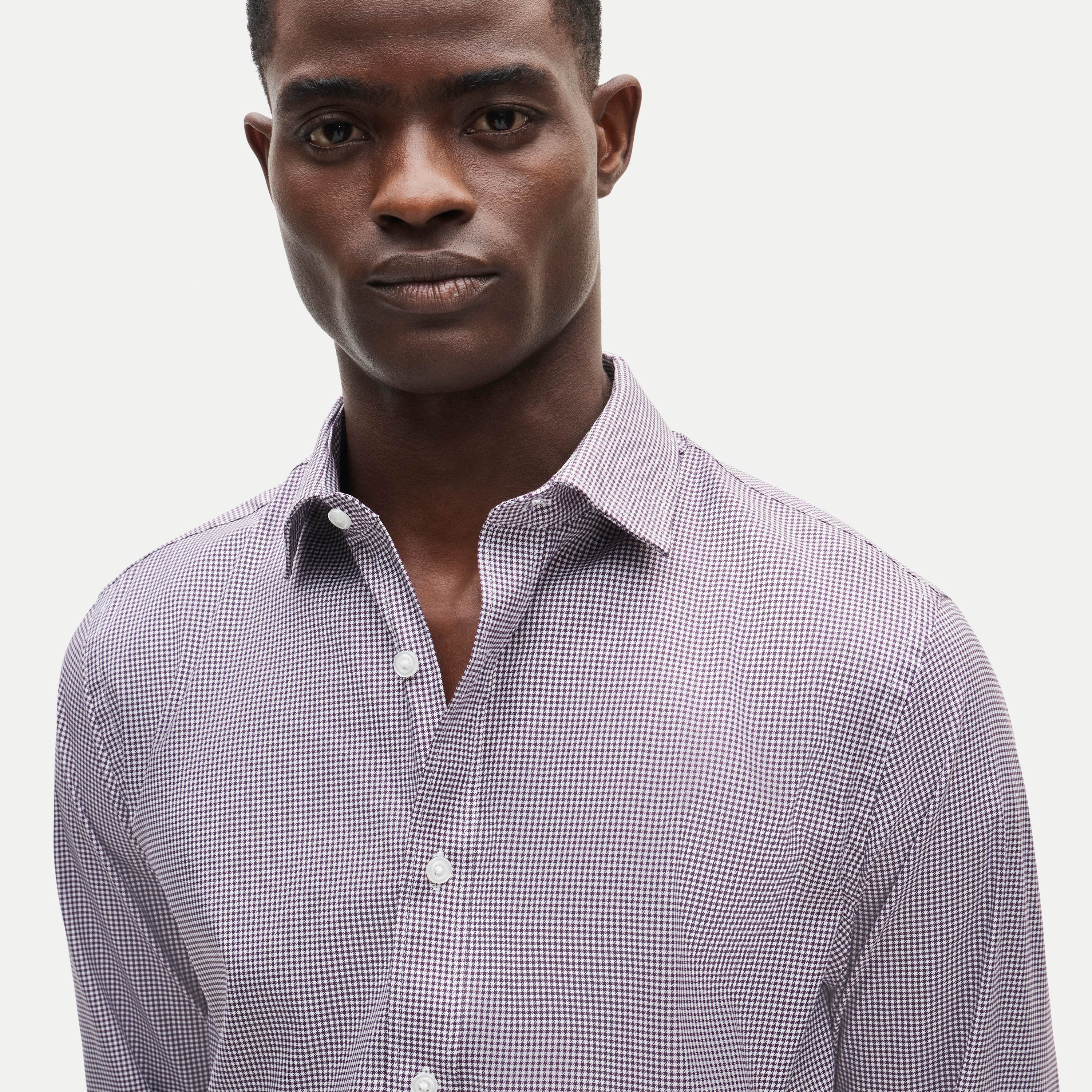 Bowery performance stretch dress shirt with spread collar