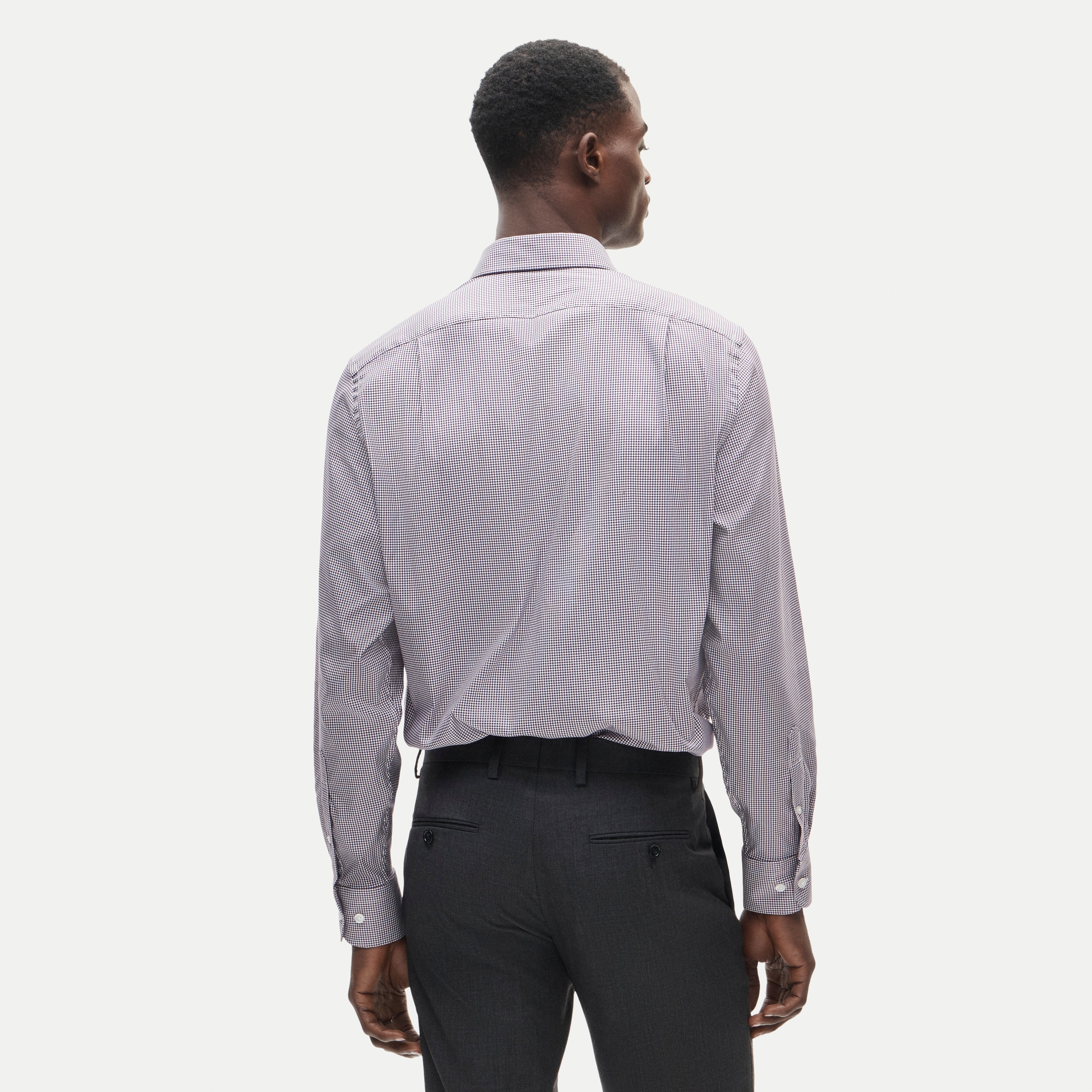 Bowery performance stretch dress shirt with spread collar