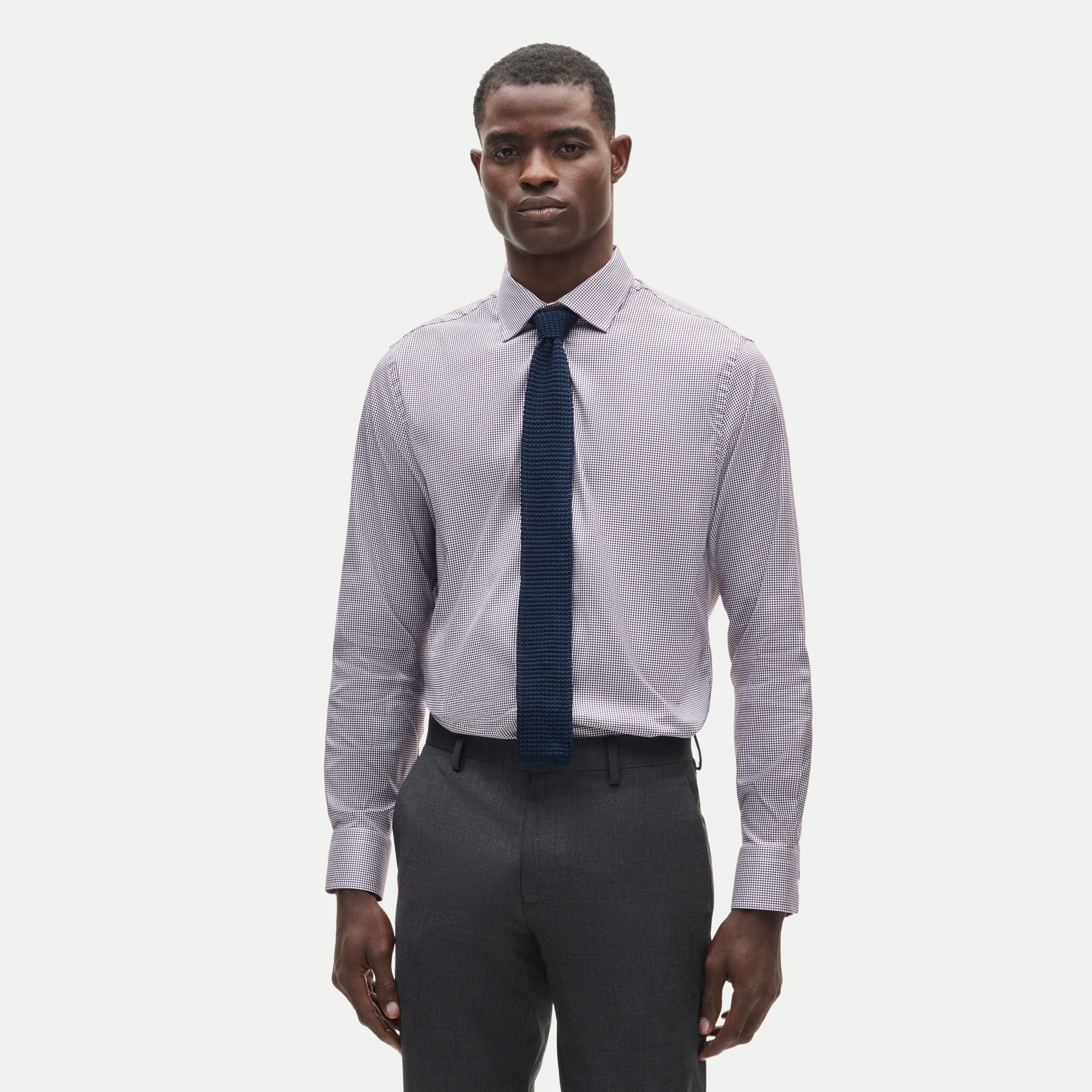 Bowery performance stretch dress shirt with spread collar