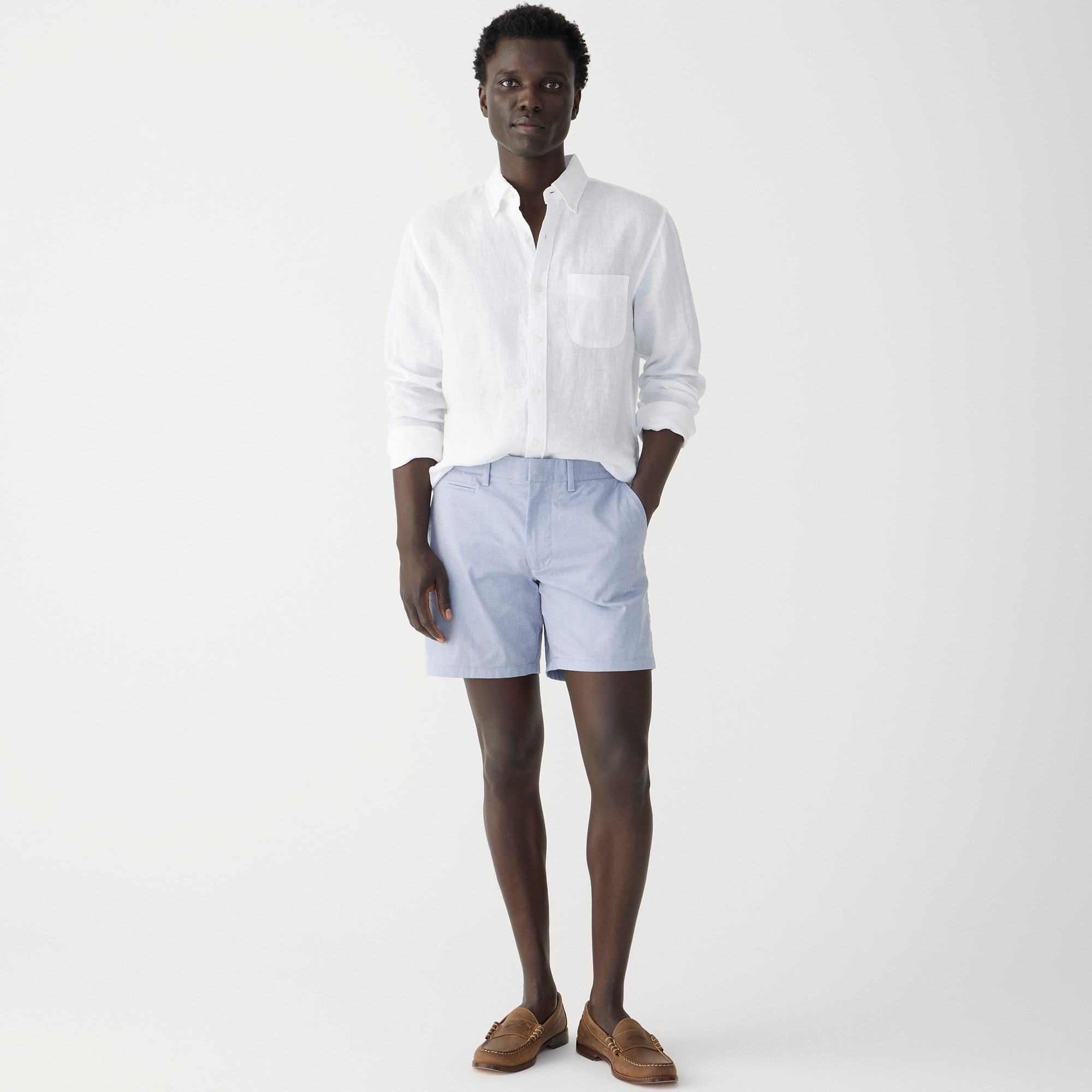 7'' Tech Oxford Short For Men | J.Crew