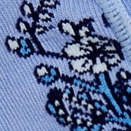 Block-print no-show socks ROSE WATER factory: block-print no-show socks for women