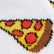 Pizza no-show socks WHITE factory: pizza no-show socks for women