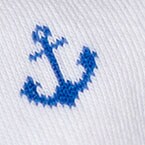 Anchor no-show socks WHITE factory: anchor no-show socks for women
