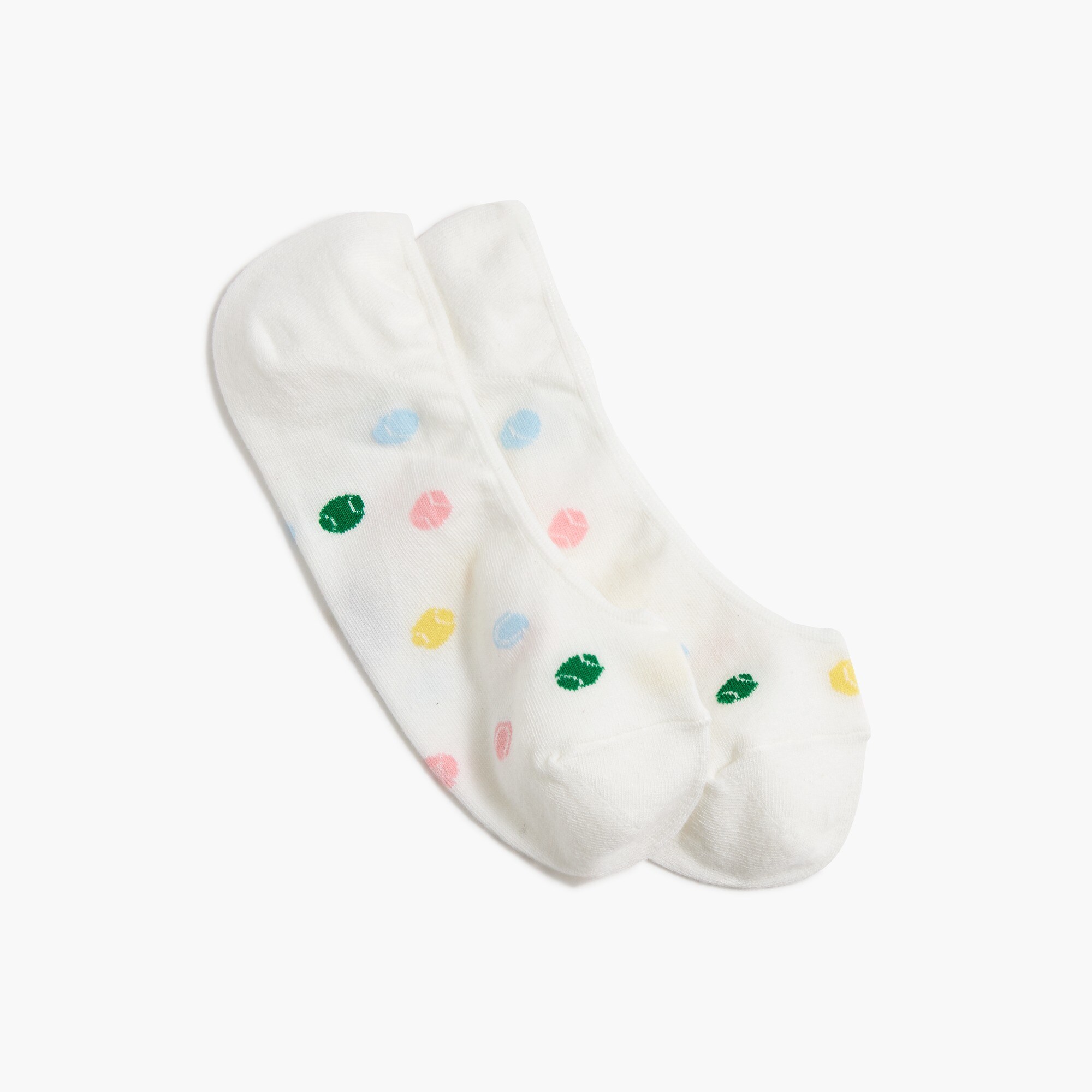 Tennis ball no-show socks