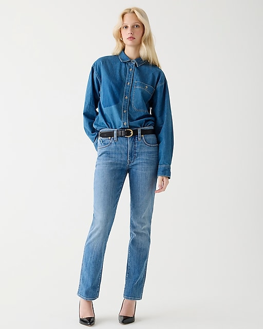 womens 9&quot; vintage slim-straight jean in Lakeshore wash