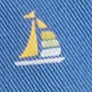 Boys' sailboat sock short STEELY OCEAN PALE BANAN boys' sailboat sock short for boys