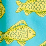 Boys' swim trunk APPLE SORBET WHITE 