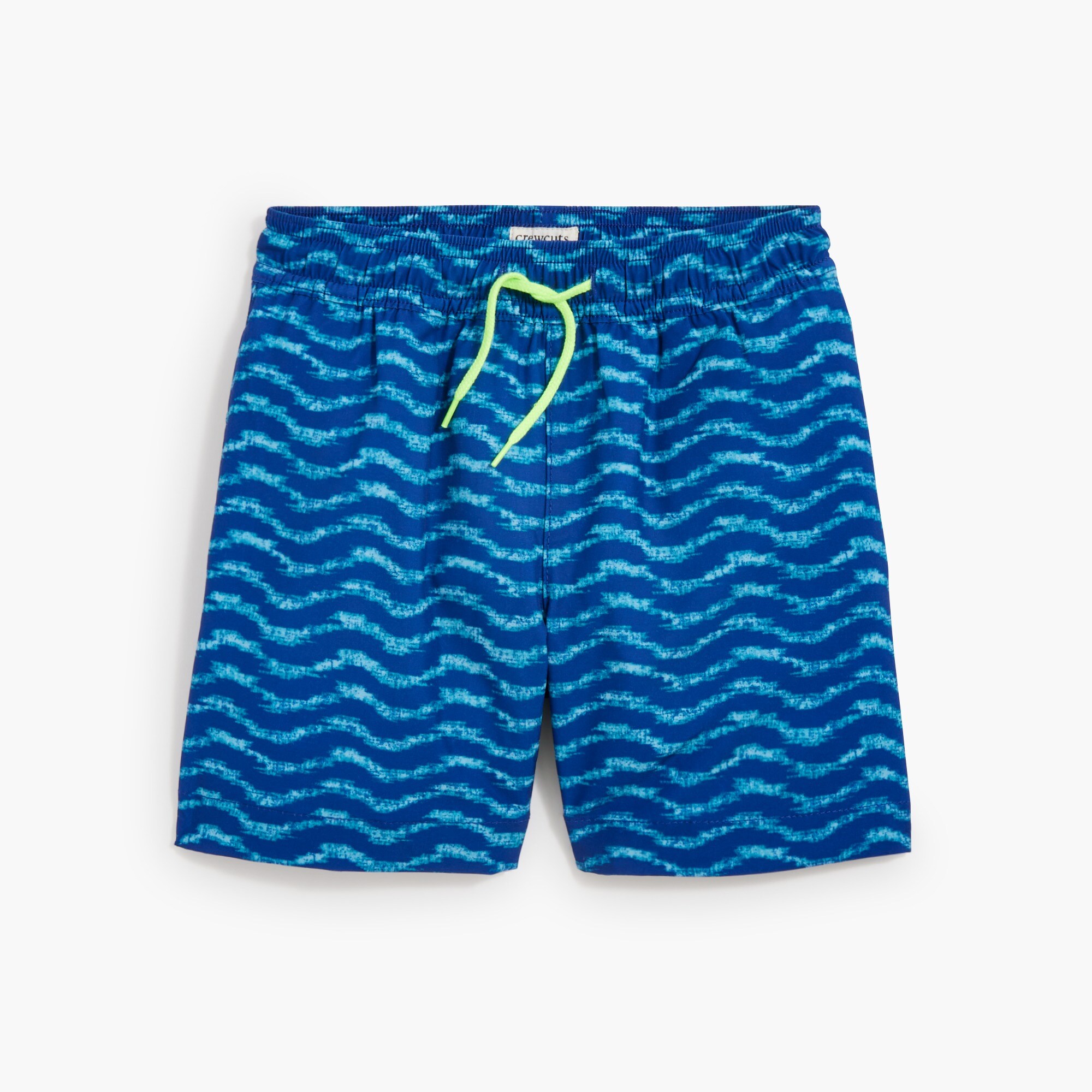  Boys' wave-print swim trunk