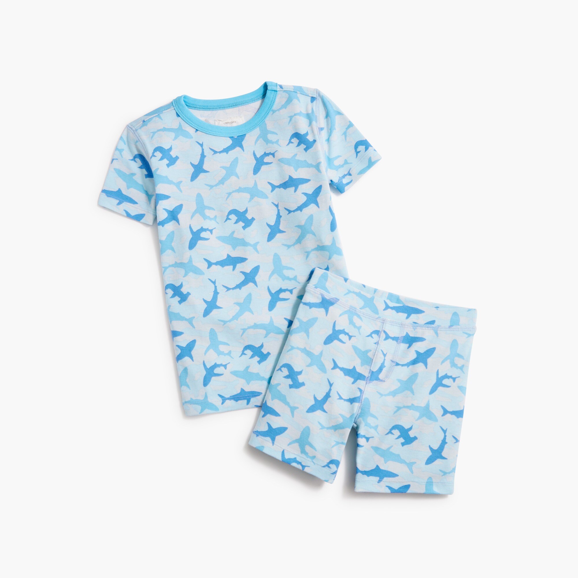 boys' shark pajama set for boys