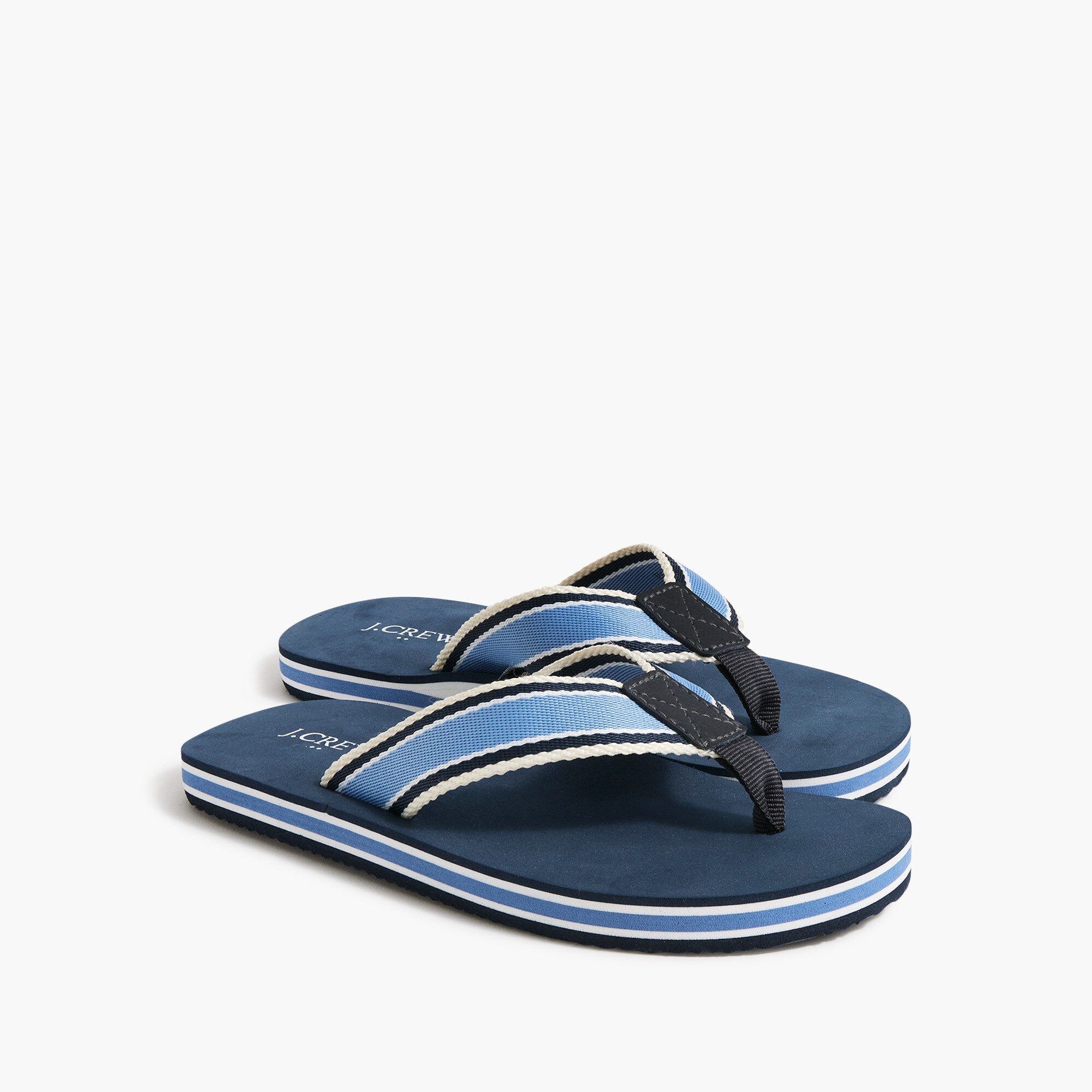 kids' striped flip-flops for boys