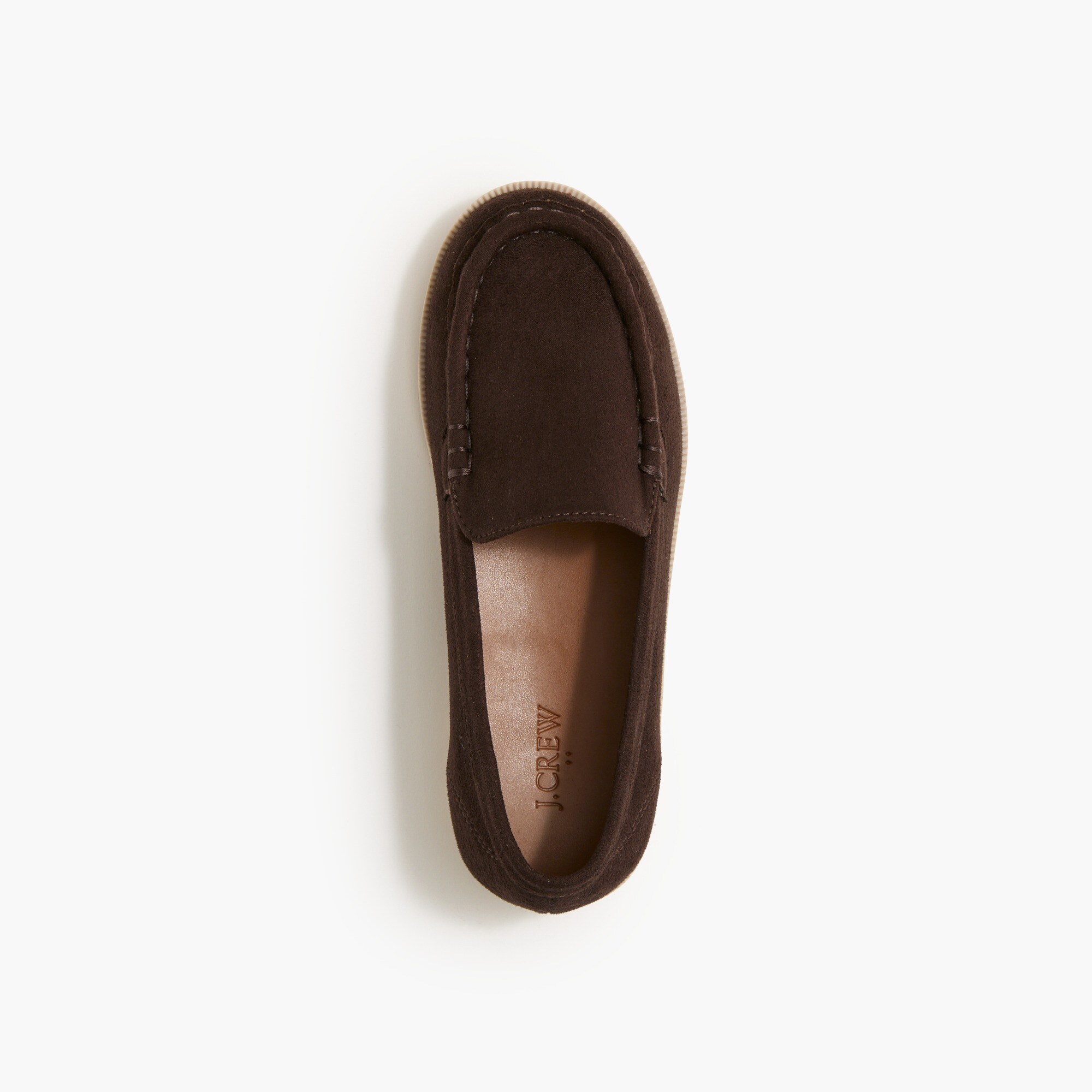 J. Crew Brown Suede Loafers Driving Loafers In Suede With Two Sets Of Laces For Women  main image 3