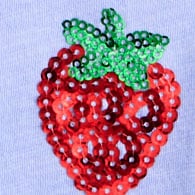 Girls' cropped sequin strawberry T-shirt TOSSED STRAWBERRIES j.crew: girls' cropped sequin strawberry t-shirt for girls