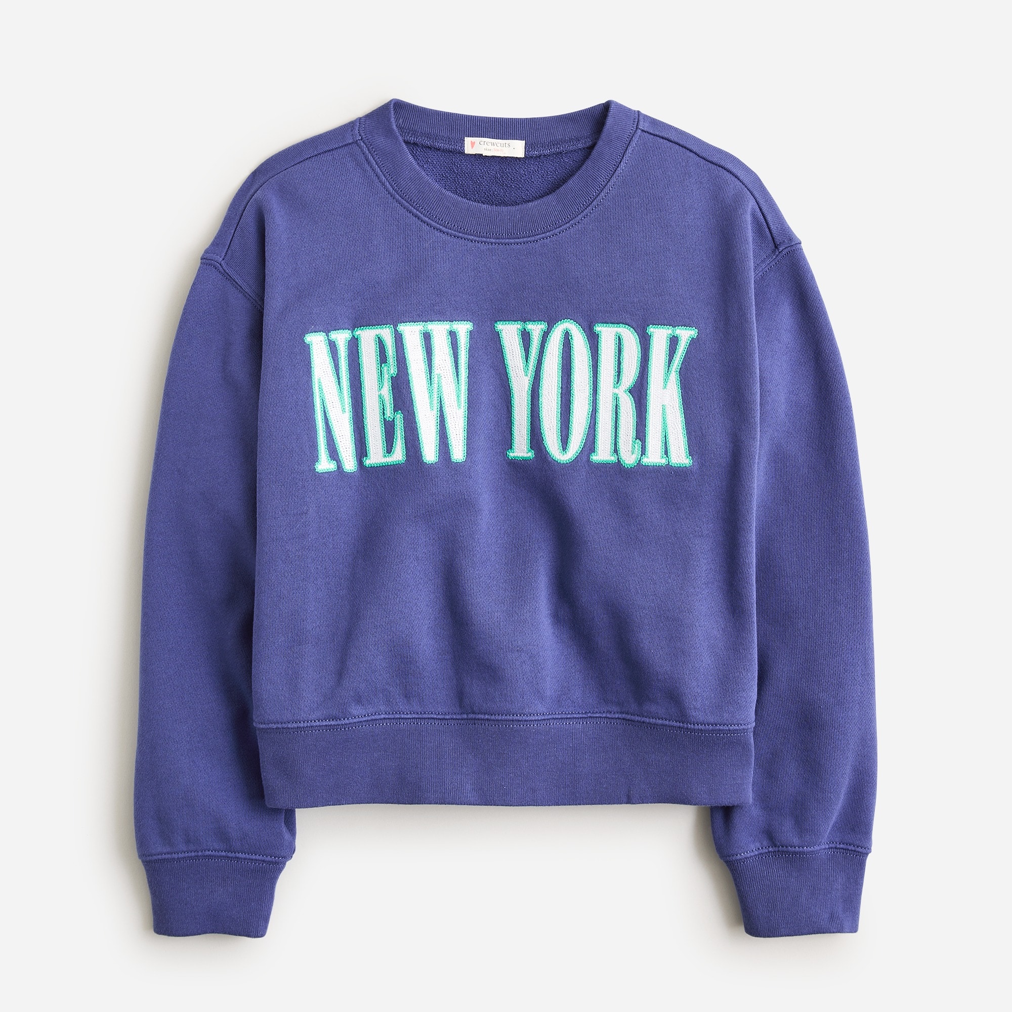 boys Kids' embroidered New York graphic crewneck sweatshirt
