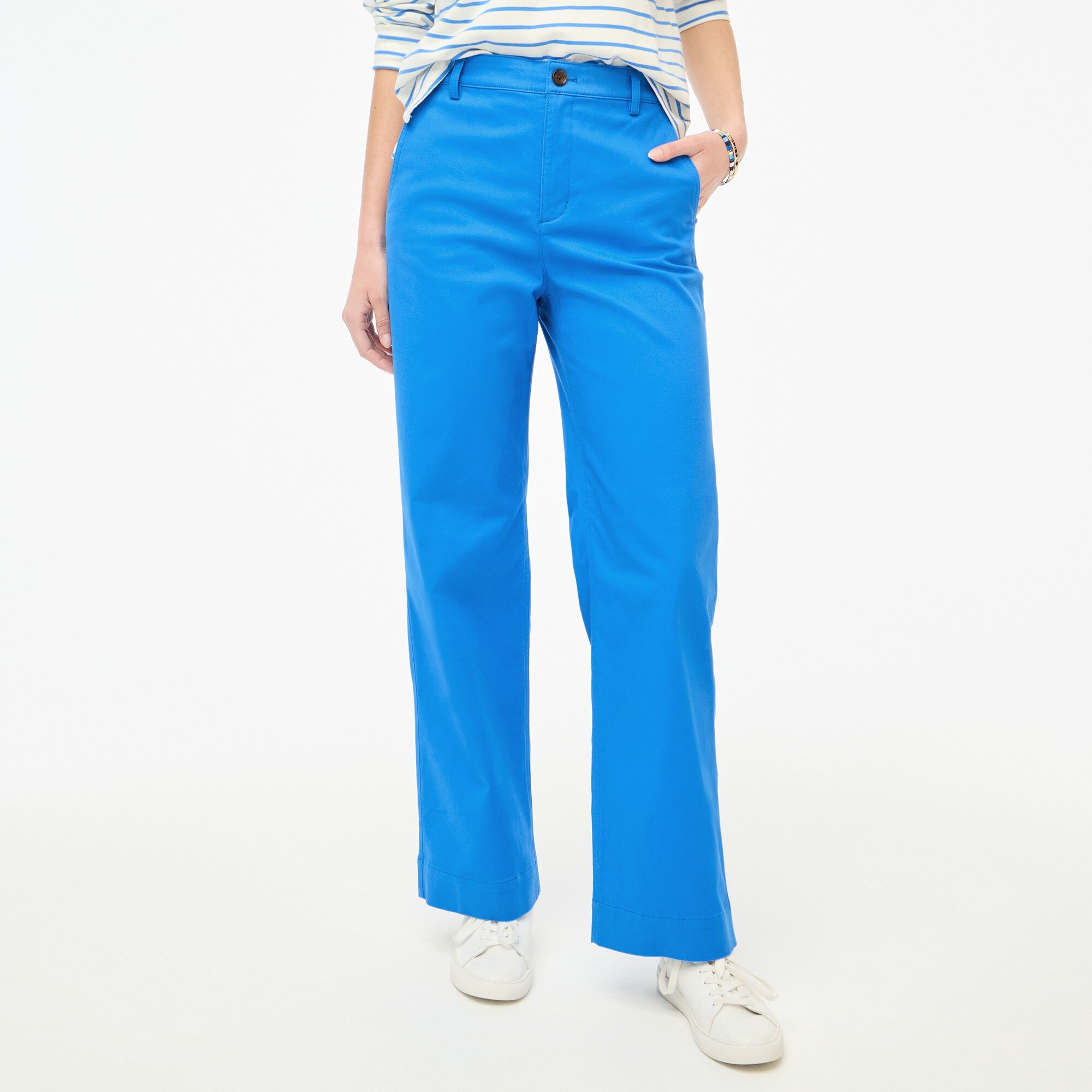 factory: wide-leg chino pant for women