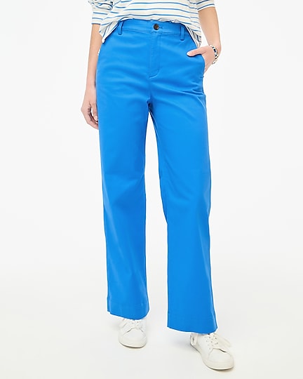 factory: wide-leg chino pant for women