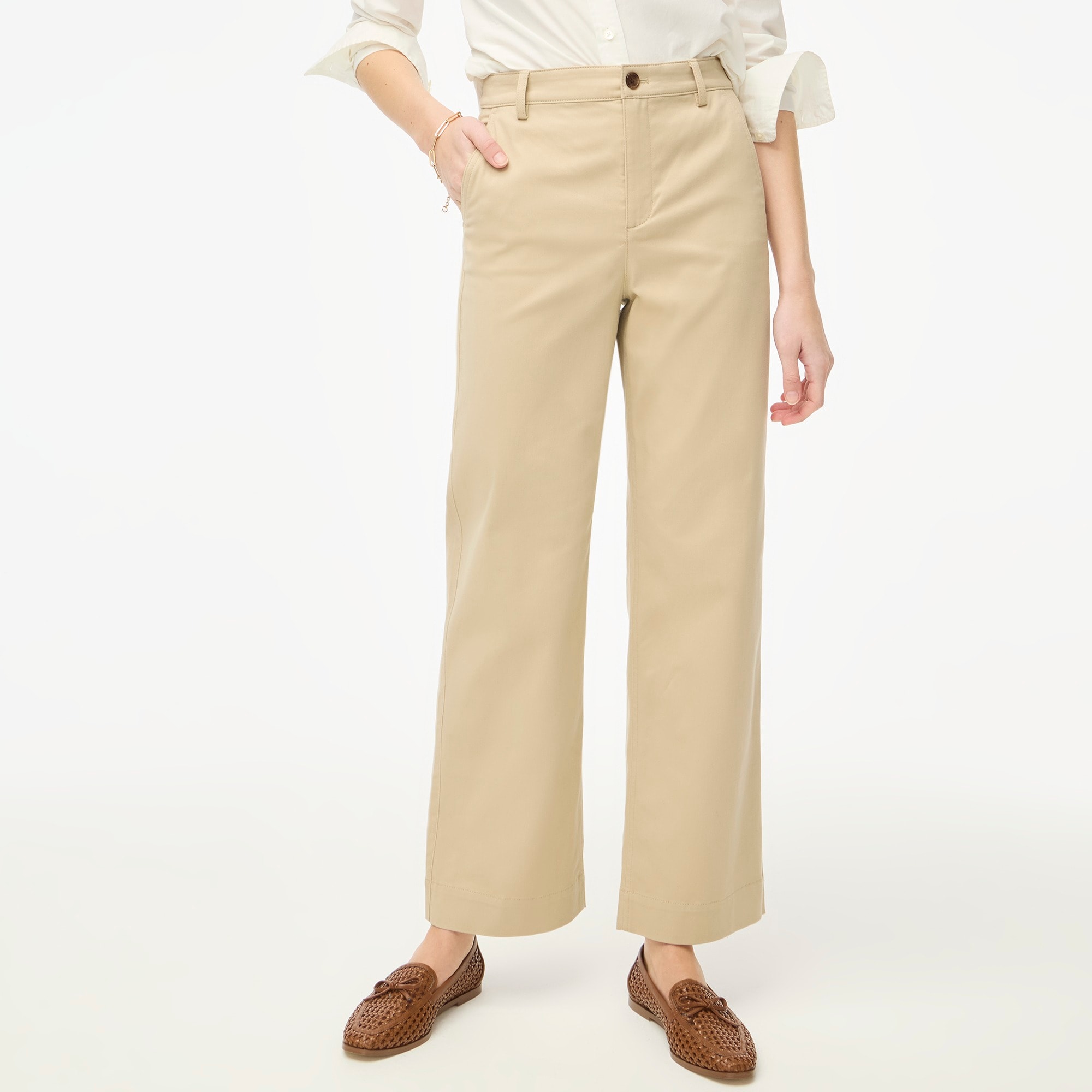 Factory: Wide-leg Chino Pant For Women