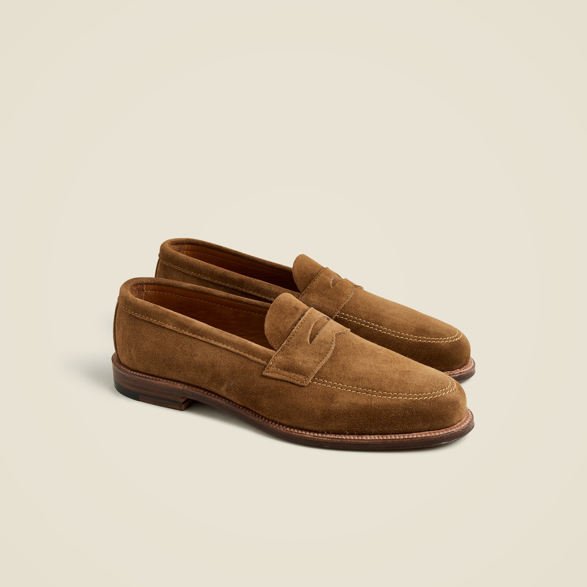  Alden&reg; for J.Crew suede penny loafers