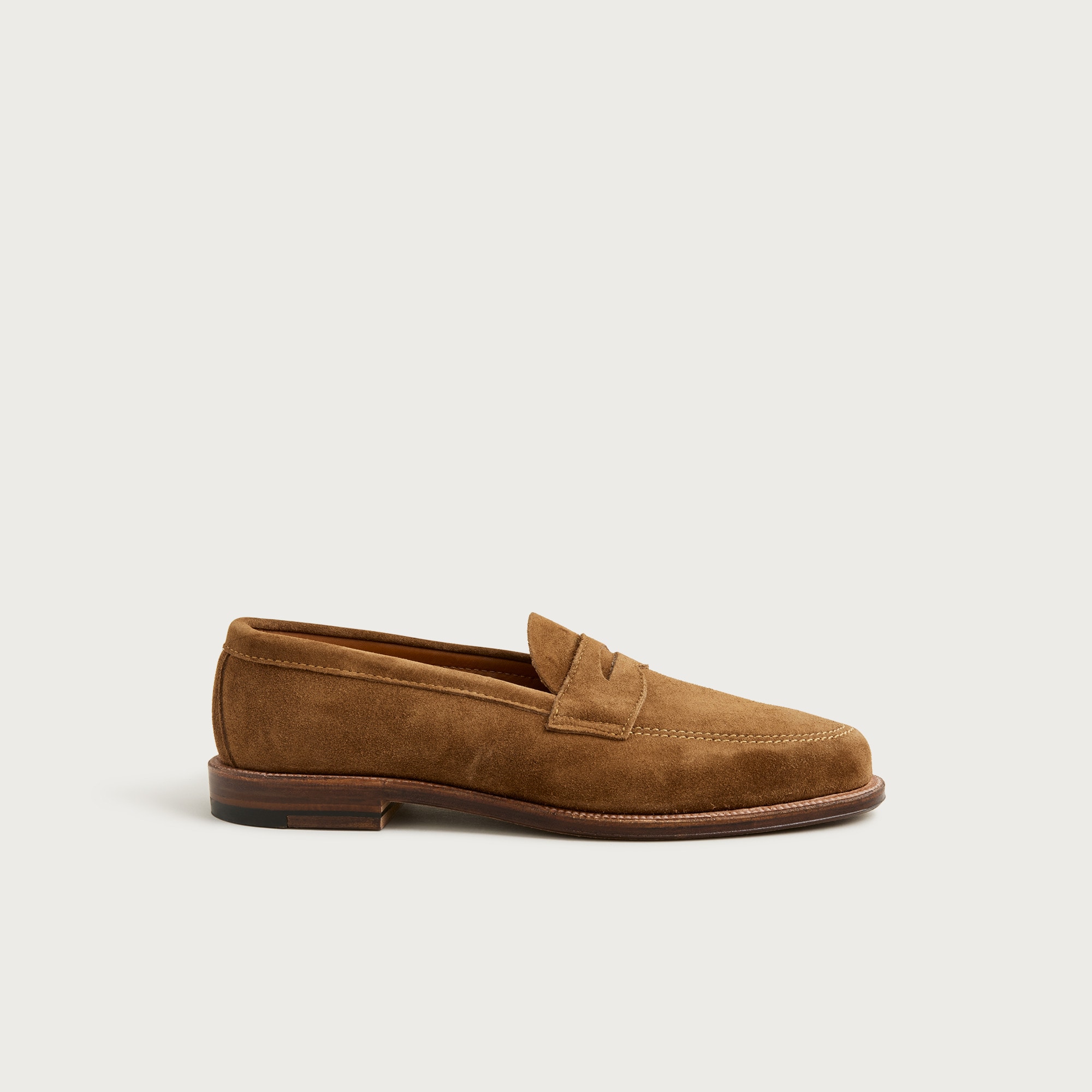 Alden® For J.Crew Suede Penny Loafers For Men | J.Crew