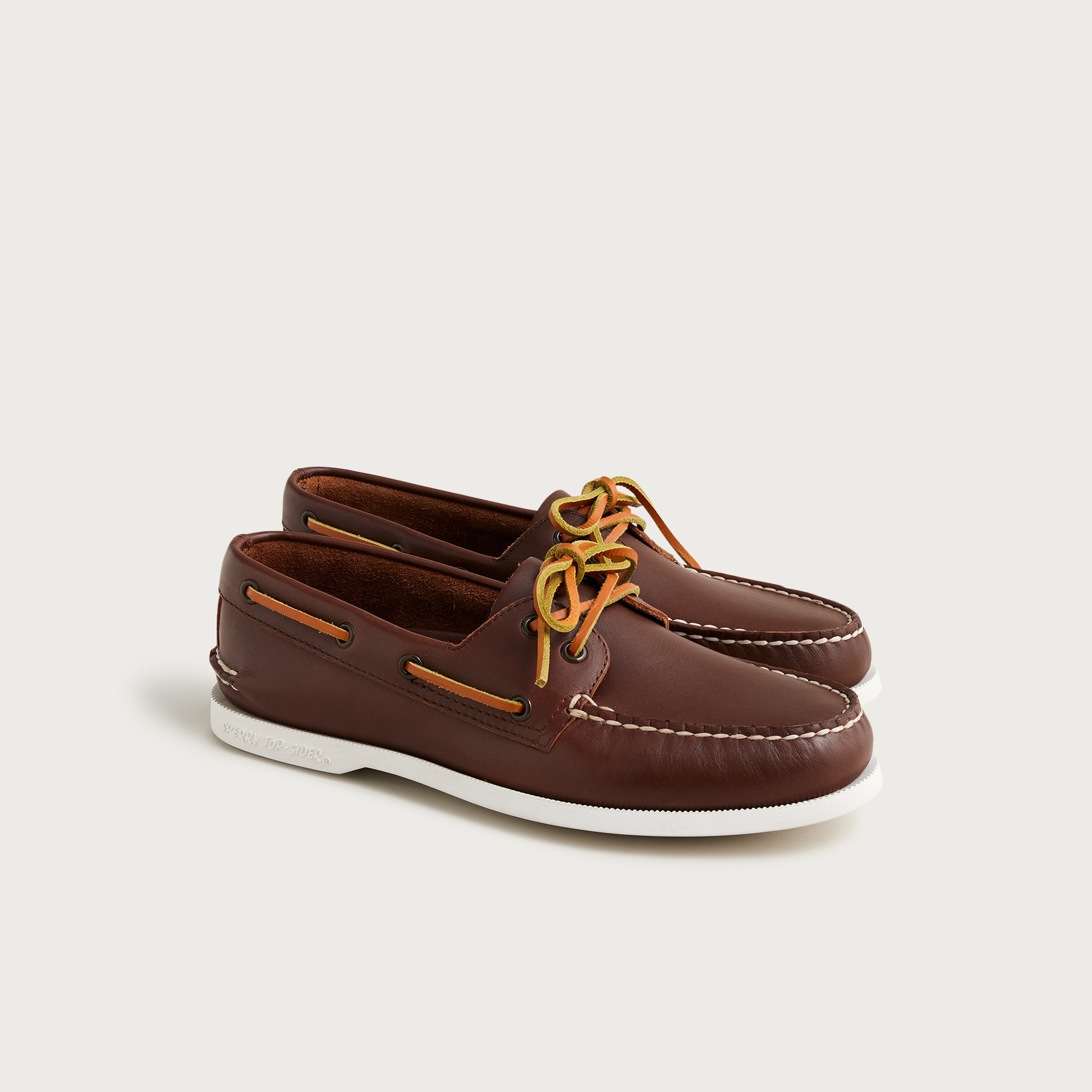 sperry&reg; x j.crew authentic original unisex two-eye boat shoes in leather for men