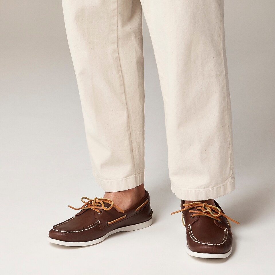 Authentic Original Men's Full-Grain Leather Boat Shoes For Deck