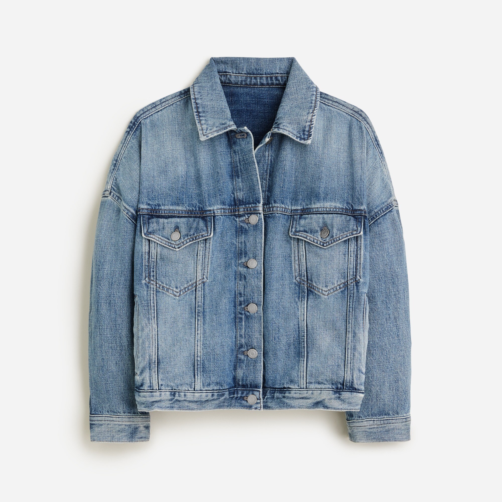 J.Crew Limited edition Point Sur Denim Trucker Jacket In Beach Way Wash For Women