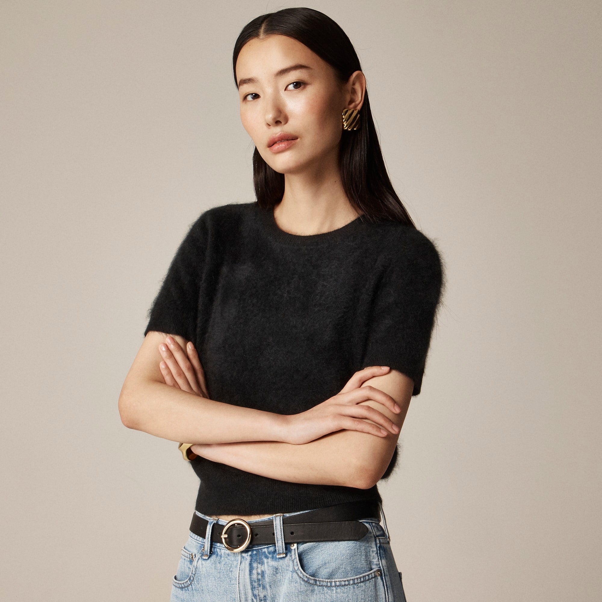 womens Brushed cashmere T-shirt