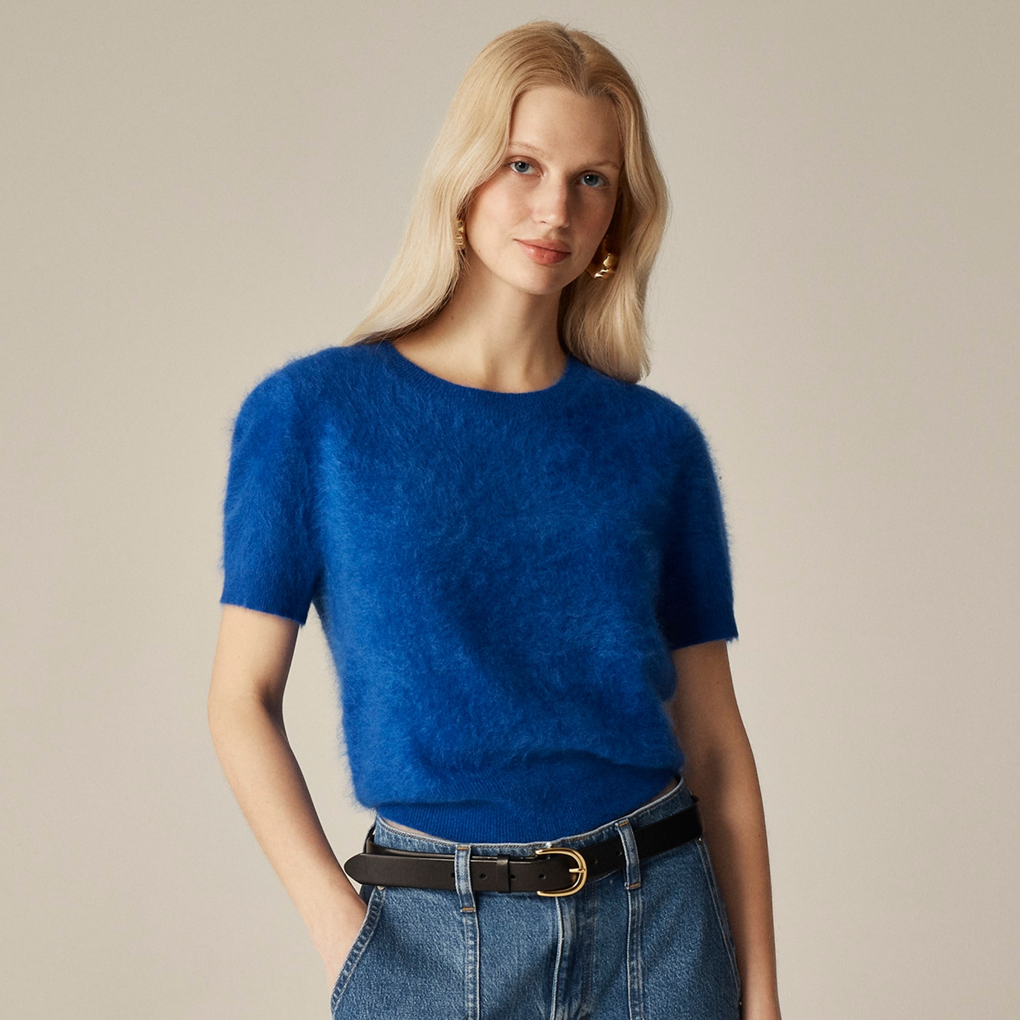womens Brushed cashmere T-shirt