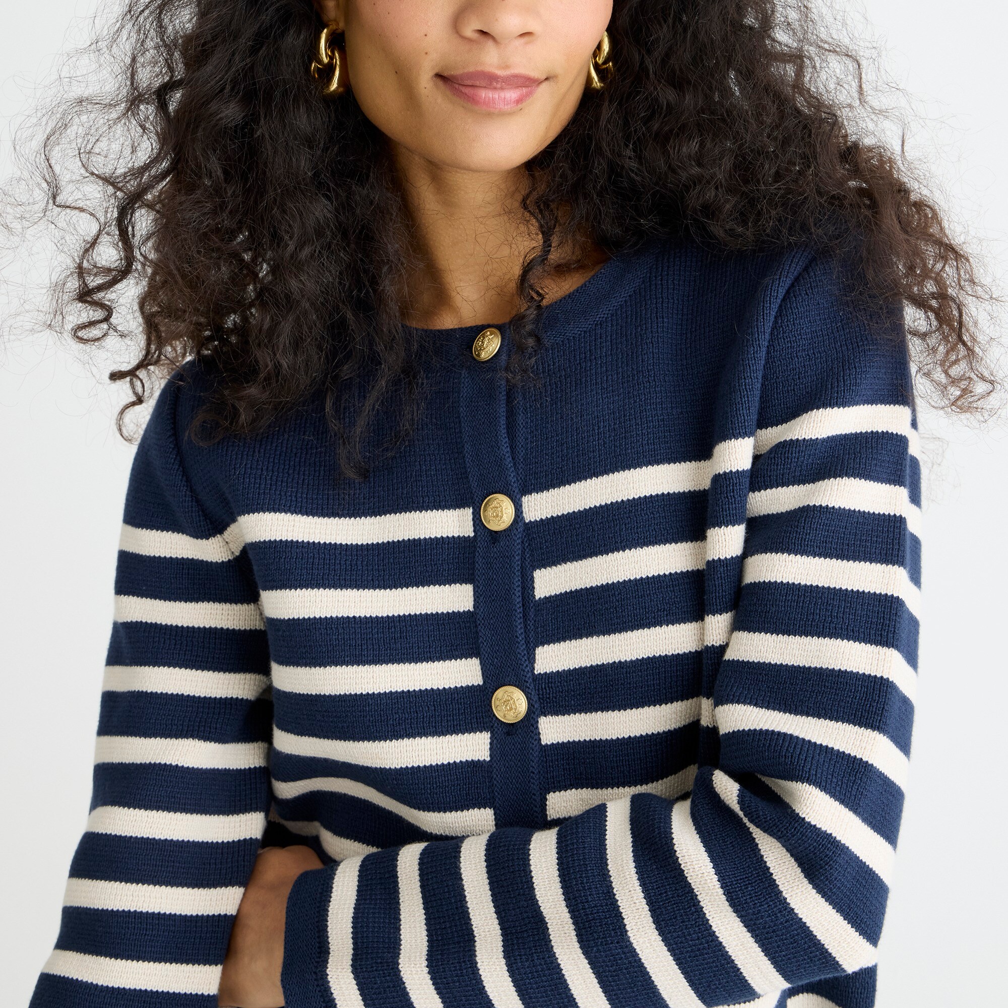Emilie Sweater Lady Jacket In Stripe For Women | J.Crew