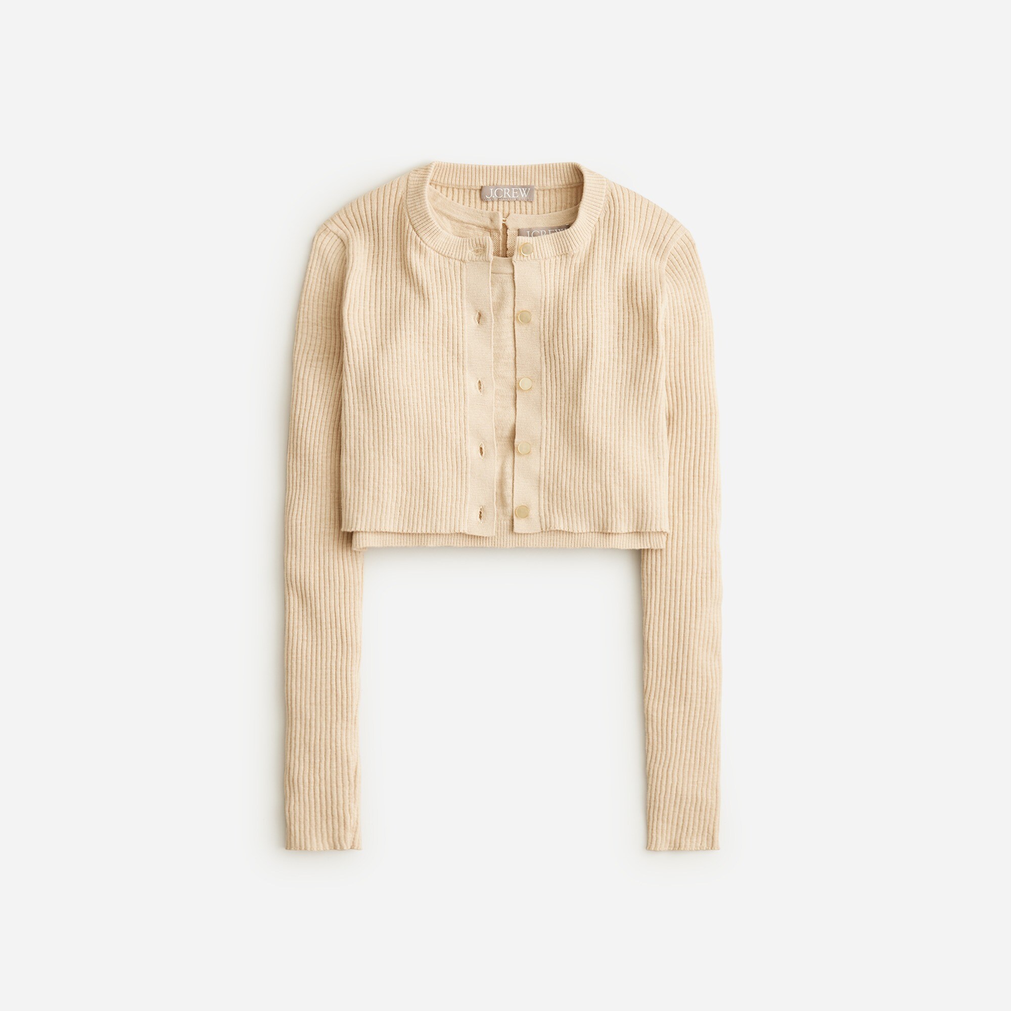 ちぃ　sheller 　rib knit cropped tops Keyhole Tie Crop Top