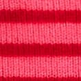 Ribbed featherweight cashmere T-shirt in stripe DRAGONFRUIT CARDINAL