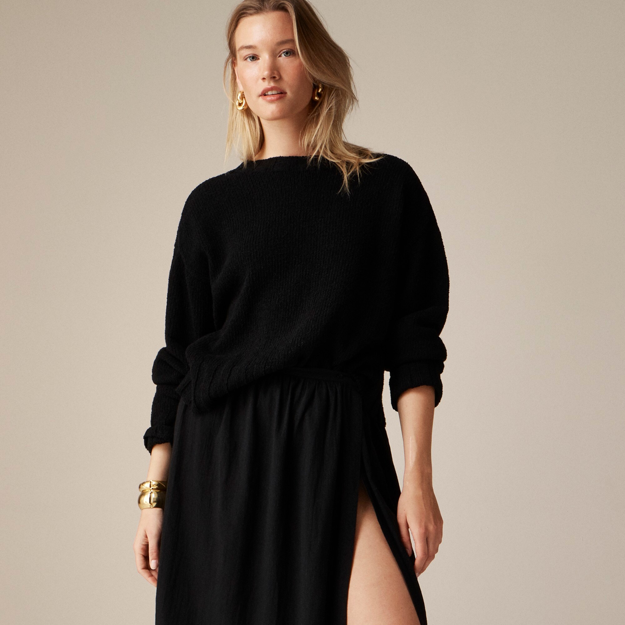 Relaxed crewneck sweater