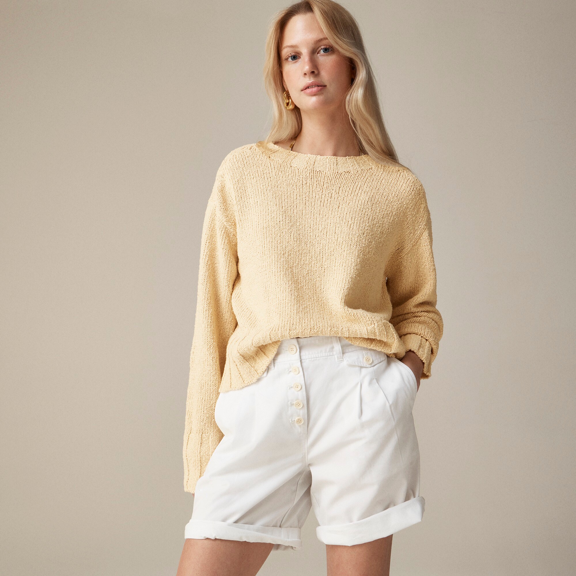 Relaxed crewneck sweater