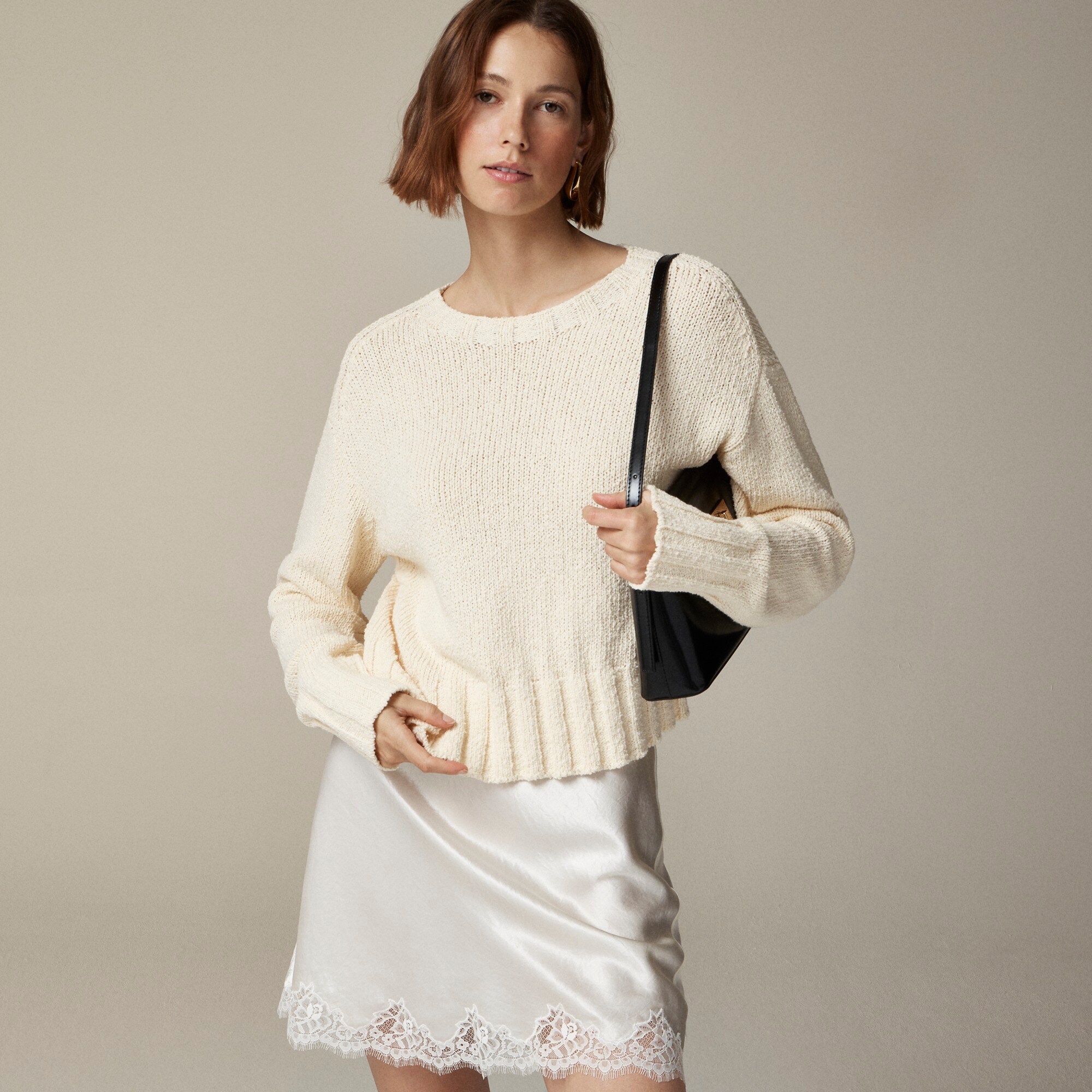 Relaxed crewneck sweater