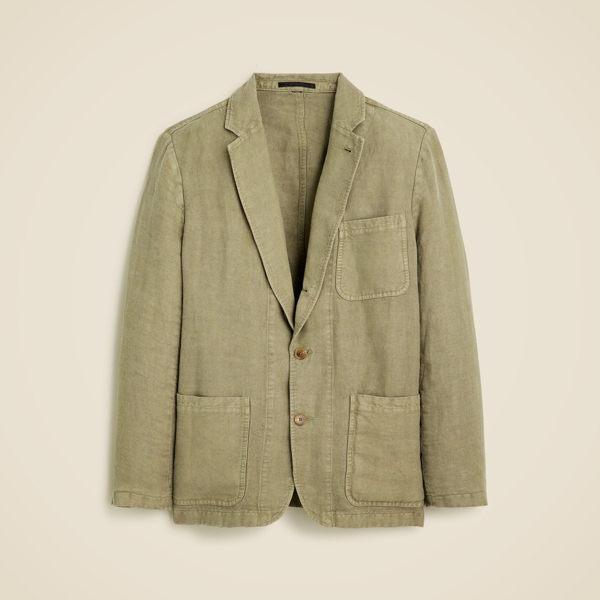 Crosby Classic-fit chore blazer in Italian linen